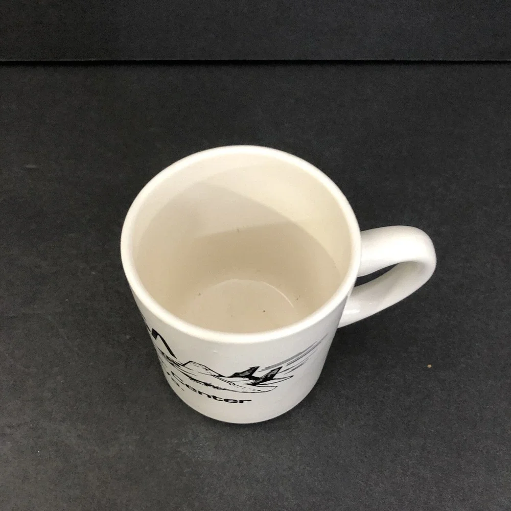 Vintage NASA Langley Visitor Center Hampton VA Coffee Mugs Cups Space Set of 2
